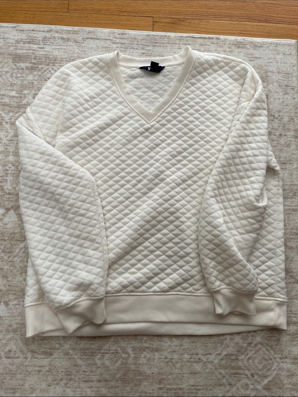 Quilted Lands End Sweater Size Large